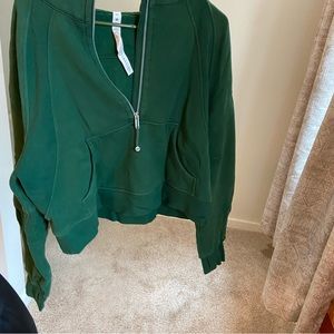 Everglade Green scuba half zip